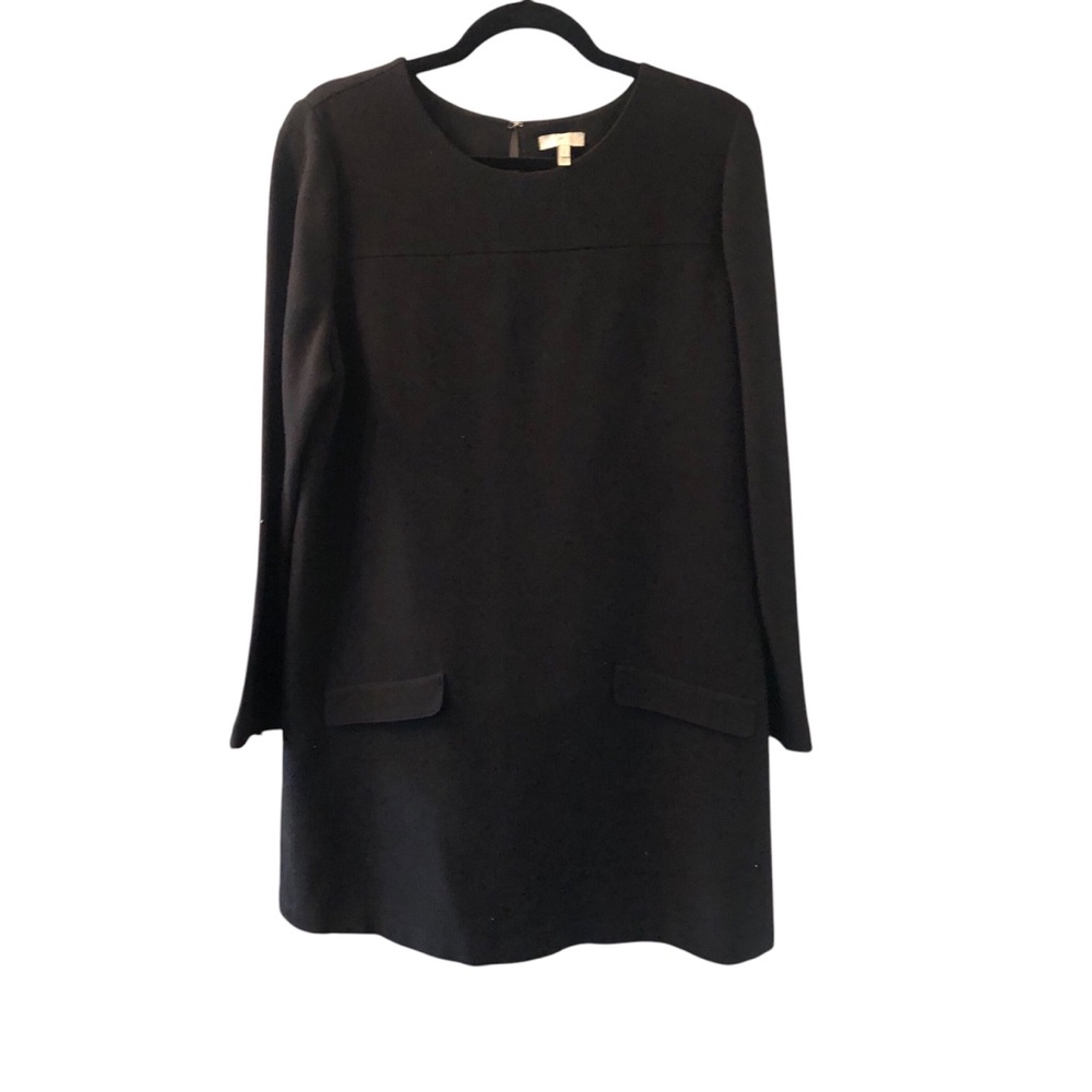 joie Black Tola Wool Lined Mini Dress Size Large